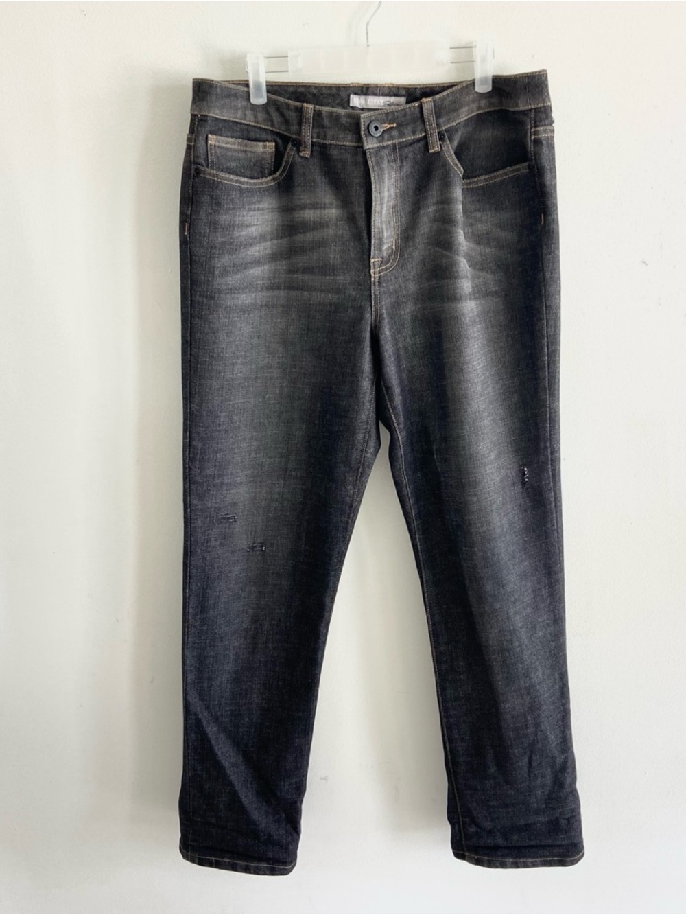 3/$25 Chico’s Jeans platinum faded black slightly distressed boot‎ 1.5 32 x 30